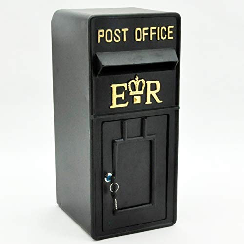 Royal Mail Boîte aux lettres ER II en fonte noire