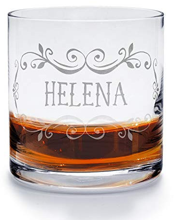 printplanet - Whiskyglas mit Namen Helena graviert. - Leonardo® Whiskeyglas mit Gravur - Design Ornamente 3