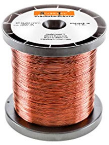 Kupferlackdraht W210 Ø 0,20 mm 200 g, ca. 660m - CU Lackdraht Grad 2 CUL Kupferdraht Gewicht 200 Gramm Durchmesser 0,20 Millimeter Wickeldraht Kupfer Draht nach IEC 60317-13