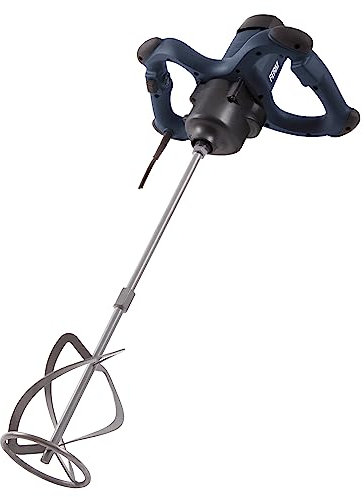 FERM Betoniera da 1800 W – Miscelatore per pitture a 2 marce, con asta miscelatrice 600 mm/Ø 140 mm