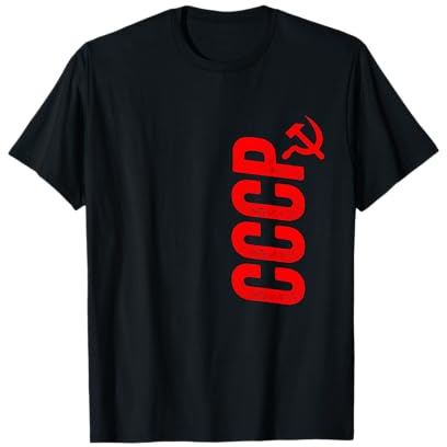 CCCP roter Sowjetunion-Russe KGB Hammer und Sichel T-Shirt