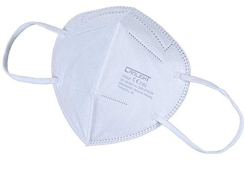 CRD Light [50 Stück FFP2 Maske Mundschutz Atemschutzmaske| 5-lagig | atmungsaktives Vlies | Weiß