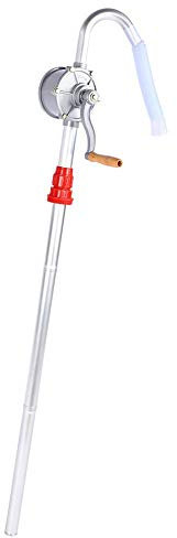 Handkurbelpumpe, Fasspumpe, Aluminiumlegierung verstellbare Fassverschraubung Fasspumpe 29 L/min, Handkurbelpumpe mit Drehkurbel Handkurbel Ölfass Fasspumpe, für Benzin,