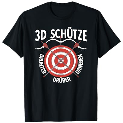 3-D Bogenschießen Bogensport Bogenschütze Bogenschießen T-Shirt
