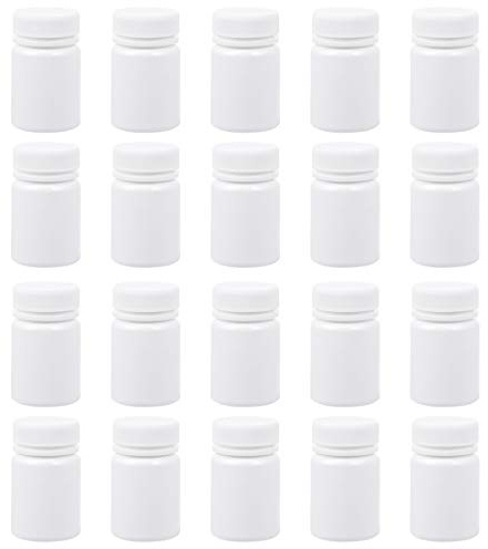 COHEALI Tabletten 20 100 Feuchtigkeitsbeständige Pillenhalter Leichte Pillendosen Verdickte Medikamentenspenderflaschen mit Schraubverschluss Großer Behälter Für Tablettenflasche