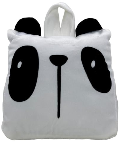 MIJOMA Türstopper Türpuffer Türsack aus Stoff Plüsch, 1kg schwer gefüllt, Lustiges Hingucker-Design für eine stilvolle Dekoration (Sack Panda - weiß)