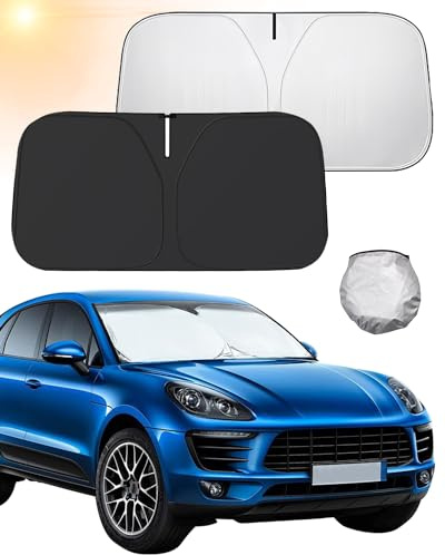 Parasole Auto Parabrezza, Protezione solare per Interno Pieghevole per Parasole Auto Parabrezza riflettente con protezione UV e custodia Parabrezza, Parasole Parabrezza per maggior parte delle auto M