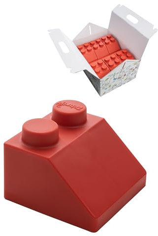 Zebrix 50 Dachschräge XXL Klemmbausteine I Große Soft Touch Bausteine für EIN Haus Indoor und Outdoor I Für Babys & Kinder ab 6 Monaten I Made in Germany