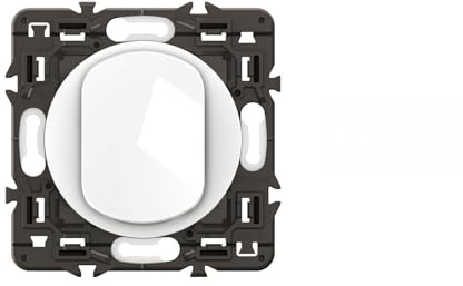 LEGRAND - Interrupteur Simple ou Va-et-vient - 10A - Commande d'Eclairage Complète - Prêt à Installer à compléter avec une Plaque - Blanc - Lot de 10