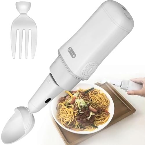 LTSRLL Spoon, Cuillère gyroscopique Anti-tremblement, Adaptive Utensils with Tremor Assist, Adaptive Eating Utensils for Myasthénie, arthrite, accidenvasculairecérébral, polio
