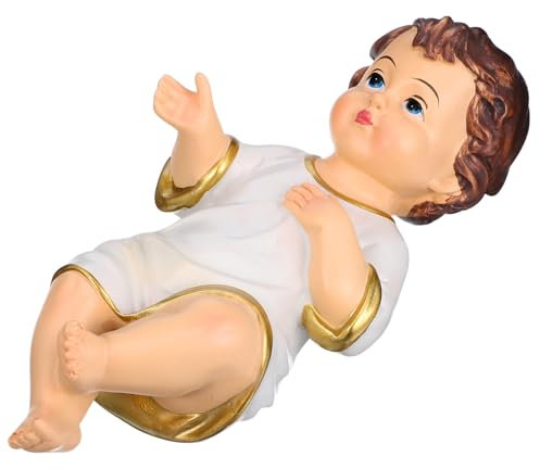 Ciieeo Baby Figurines 5 STK Religiöse Heilige Kinderverzierung Weihnachtsdeko Dekoration Weihnachten Sammlerstatue Die Selige Jungfrau Maria Und Das Jesuskind Babyspielzeug Für Jungen Harz