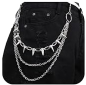 QWALIT Men's Pants Chain - Jean & Biker Chains for Men & Women - Hip Jewelry Punk Chain