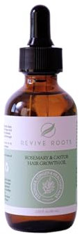 Revive Roots Organics Rosemary & Castor Oil - Hair Growth Oil with 13 Essential Oils to Support Thicker, Healthier Hair - Hair Oil with Anti-Hair Loss Treatment, Nourishes Scalp & Strengthens Roots