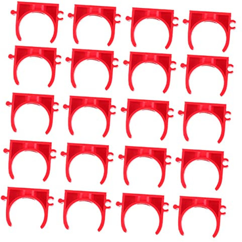 jojofuny Management Card Water Clamps Clips for Hose Pipe Heavy Duty Pipe Clamp Garden Hose u Shape Card Holder Clips