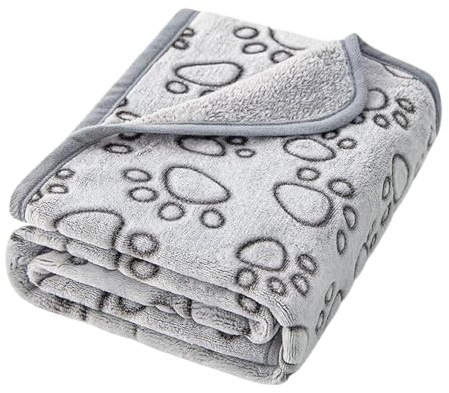 Paw Print Decke für Hunde, Kitten Sleep , Dog Blanket, Soft Dog Blanket, Pet Cat Puppy Blanket , Decke für Bett, Couch Decke für kleine Hunde, Cozy Pet , Fleecedecke für Haustiere,