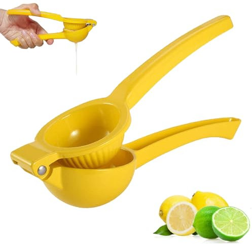Lemon Squeezers, Kitchen Lemon Squeezer 2-In-1 Manual Juice Squeezer Compact and Portable for Kitchen, Bar, or Travel Use, for Lime, Lemon, Orange Ideal for Lemonade, Cocktails