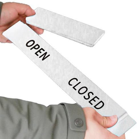 Señal de puerta corredera abierta y cerrada, Señal abierta y cerrada - Indicador de puerta corredera para la privacidad de los carteles abiertos | Indicador de puerta corredera Visibilidad en amb
