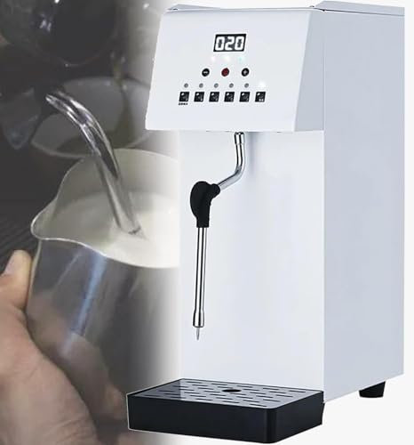 GAYAYAS Mousseur à café électrique, Machine à mousser l'eau bouillante à la Vapeur entièrement Automatique, Machine à Vapeur de Lait à Chauffage Rapide, avec écran LCD, pour thé et café