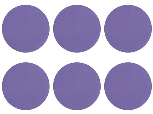 sourcing map Lot de 10 disques de ponçage 76 mm Grain 1500 Papier de verre Orbital aléatoire pour le travail du bois, automobile, polissage des métaux, violet