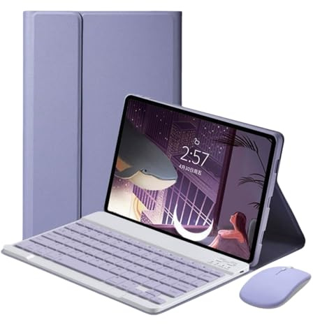 Custodia Con Tastiera Per iPad 6a Generazione 2018/ 5a Generazione 2017/air 2/ Air 1/ Pro 9,7 Pollici Con Mouse, Custodia Protettiva Sottile Con Tastiera Wireless Staccabile