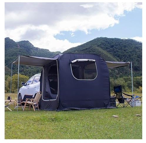 Tenda da auto, Tenda da sole for bagagliaio SUV con grande schermo e tendalino estensibile, tenda da sole for SUV con doppia protezione e bassa resistenza al vento