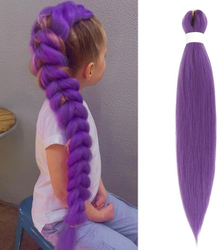 Extension Per Treccine Africane Capelli Trecce Viola Braids Extension 26 Pollici 1pack Extension Per Treccine Africane Extensions (26 Pollice, Viola Lavanda)