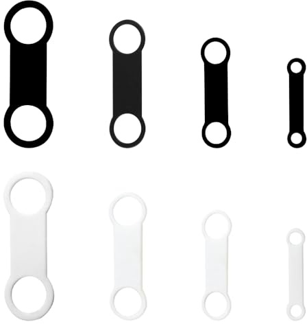 TRKETK 8 Pezzi Targhette in Silicone Cani Resistente e Duratura Porta Targhetta Scorrevole Supporto Elastico di Ricambio Accessori per Animali Domestici per Collari Degli Animali