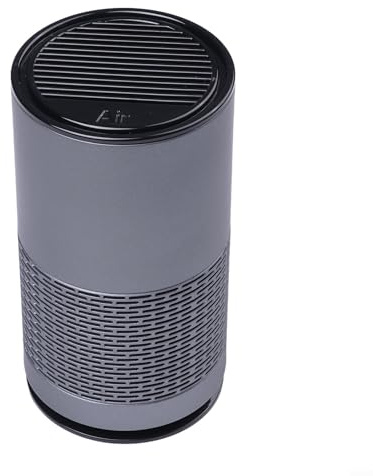 Purificador de aire portátil USB con tecnología de aniones para eliminación de humo, diseño compacto para coche, hogar, dormitorio y oficina, adecuado para espacios pequeños de hasta 10 m³ (gris)