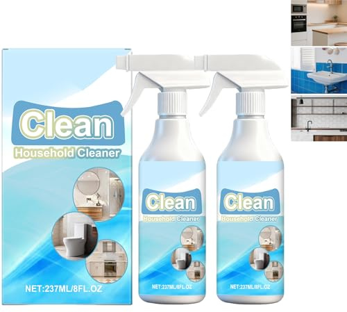 Multi-purpose Household and Kitchen Cleaning Spray, Electrolyzed Ion Kitchen Cleaner Spray for Oven Stove Range Hood, Appliance Cleaner to Clean Up Kitche/n Oil Stains, Household Items (2)