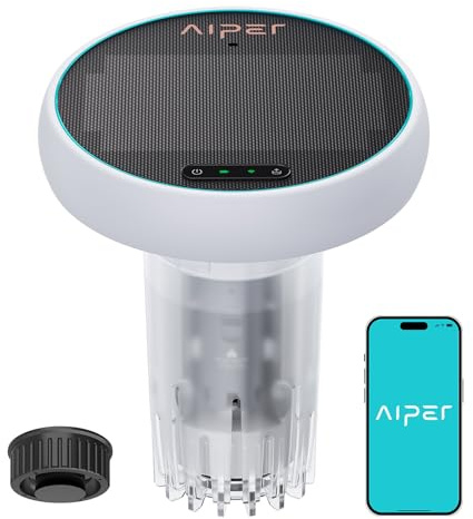 AIPER HydroComm Pro Analyseur Piscine Connecté – Moniteur Intelligent avec App et Connexion en Temps Réel aux robots, Analyse 5-en-1 (pH, ORP, EC, TDS, Température)