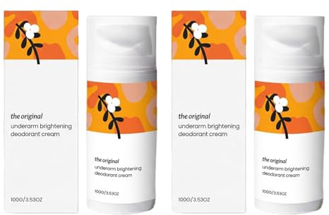 Den ursprungliga underarmen blekande deodorant kräm för mörk underarmsbehandling, kroppslukt eliminator för kvinnor och män (2 st)