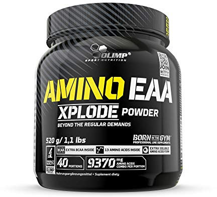 Olimp Sport Nutrition Amino EAA Xplode Powder 520g, Fruit Punch - Pre Workout Booster - Eaas Pulver - EEA & BCAA Essentielle Aminosäuren