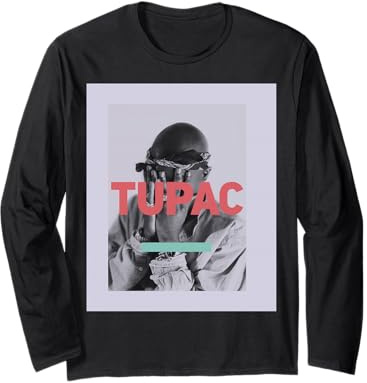Tupac Offizielles Shut It Out Bandana-Foto Langarmshirt