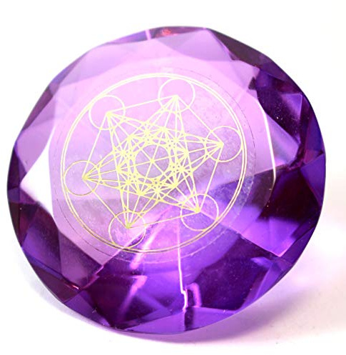 Tachyonen Glas Diamant Metatron violett 45 Energie Heilige Geometrie 7. Chakra I Urenergie I Chakrenarbeit I Energiearbeit I Heilsitzungen I