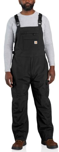 Carhartt Men's Shoreline Bib Overall, Black, Large