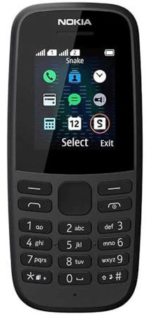 Nokia Telefono Movil 105 Dual SIM Black
