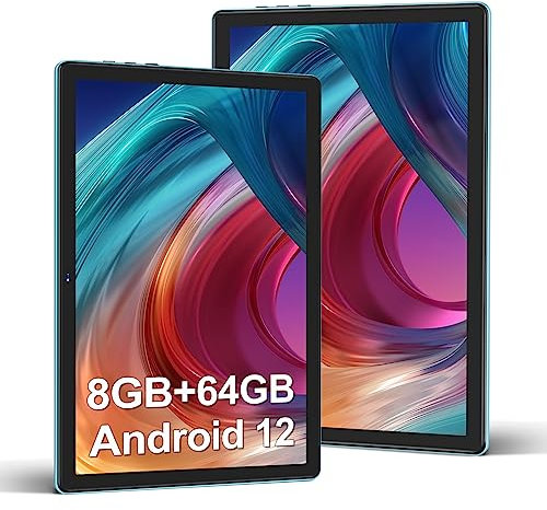 DMOAO Tablette Android 14 avec 5G Wi-FI 6, 18Go RAM + 128Go ROM(1 to Extensible), Tablette Tactile 10 Pouces avec Widevine L1, Bluetooth 5.0, 6000mAh, 8 cœurs 2.0 GHz, USB-C, Bleu