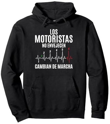 Motero Divertido Biker Los Motoristas No Envejecen Moto Sudadera con Capucha