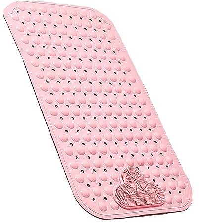 Sonderpie Shower Mat,Rutschmatte Dusche,Badewannen Antirutschmatte,Schnell Trocknende Badematte,Mit Massagefunktion Und SaugnäPfen,Geeignet FüR Innenduschen Oder Badewannen Mit AbflusslöChern