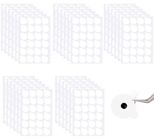 ZALHIN 720pcs Patch Extension Cils pour Colle Faux Cils - Accessoires Jetables pour Extension Cils, Outil Applicateur De Colle Cils, Stickers for Dripping Lash Extension Glue