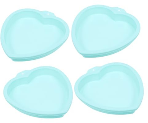 LIFKOME 4pezzi Stampo Cuore in Silicone Stampi Per Dolci in Silicone Stampi Per Mousse in Utensili Da Cucina in