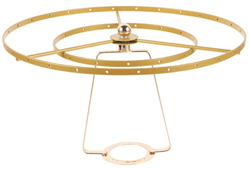 Veemoon Lampenschirmrahmen Aus Metall Vintage Lampenschattenring Für Tischlampen Dekorativer Diy Rahmen Für Lampenschirm Boho Stabiler Halter Für Moderne Und Klassische Lampen