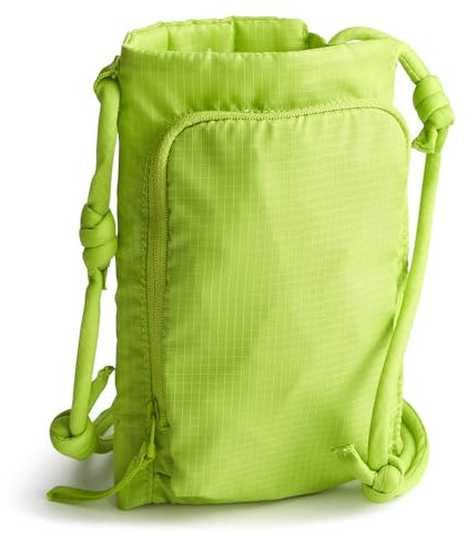 Vera Bradley Carew Hydration Crossbody, Ripstop Polyester, Borsa a Tracolla Donna, Verde Lime, Taglia Unica