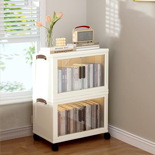 Corner Curio Schrank für Sammlerstücke, Porzellan-Bücher, Vitrine mit Acryl-Türen, hohes Bücherregal, Sammlungsvitrine, Porzellanschrank, Eckregale