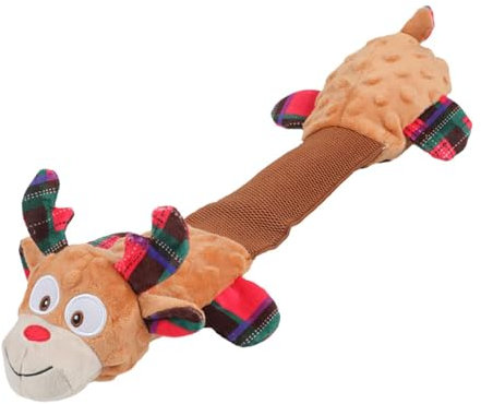 Sharplace Quietschspielzeug für Hunde aus Plüsch, Stofftiere, Kau- und Spielmöbelschutz, Kauspielzeug für Hunde, Weihnachtsspielzeug für Hunde, kleine und große, Style B