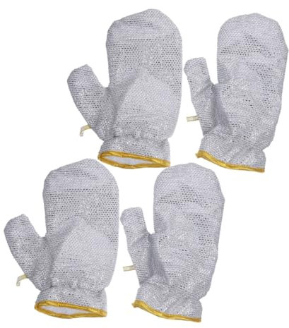 Angoily 4pcs Dishwashing Gloves Heat Resistant Kitchen Glove for Cooking Cleaning Scalding