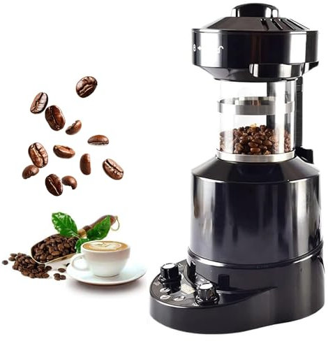 Electric Coffee Roaster - 2100W Professional Air Roasting Machine with Timing, Adjustable Temperature 100-250℃, Cold/Hot Air Adjustment for Coffee Beans, Grains, Peanuts & Nuts