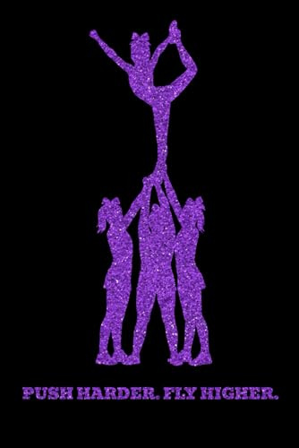 Cheerleading Journal for Flyers – Purple Sparkle Edition: A motivational lined notebook filled with empowering quotes for confident flyers