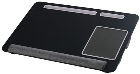 BTGGG Laptop Bed Table, Portable Laptop Tray Bed Desk, Foldable Lap Tablewith Pillow Cushion, Built-in Mouse Pad, Phone & Tablet Slot, Sofa, Balcony, Work & Study
