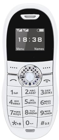 Plyisty Telefono Sbloccato 2G, Telefono Cellulare per Anziani con 4.0 Radio FM MP3 Slot per Schede Doppie SIM, per Anziani Lavoro Giovanile Viaggi Sport (WHITE)
